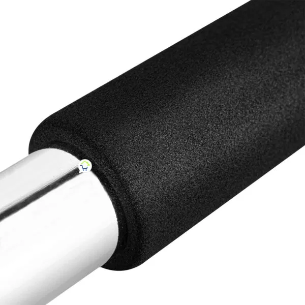 Barra de ejercicios para puerta con agarre negro antideslizante para dominadas y abdominales.