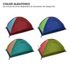 Carpa camping semi impermeable para 3 personas. Varios colores aleatorios disponibles.