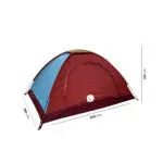 Carpa de camping armable para 3 personas, semi impermeable, 200x150x130 cm.