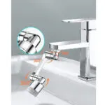 Set x2 extensores de grifo giratorios 1080° con aireador universal para fácil alcance.