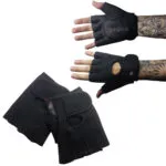 Guantes deportivos Zocacio para entrenamiento con dedos descubiertos y ajuste en muñeca.