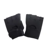 Guantes deportivos negros sin dedos para ejercicio y entrenamiento de ZOCACIO.