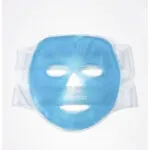 Máscara facial de gel frío/caliente Zocacio con abertura para ojos y boca.