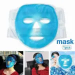 Máscara facial de gel fría o caliente Zocacio con antifaz para alivio y cuidado de la piel.
