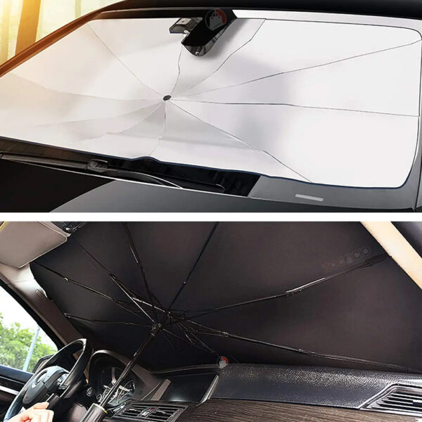 Parasol De Auto Protección De Parabrisas Sombrilla Plegable - Imagen 4