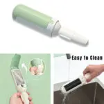 Quita pelusas removedor de pelo, fácil de limpiar, con contenedor para pelusa.