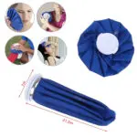 Bolsa de hielo azul reutilizable para alivio de dolor frío y caliente, con medidas de 21.5cm x 7m.