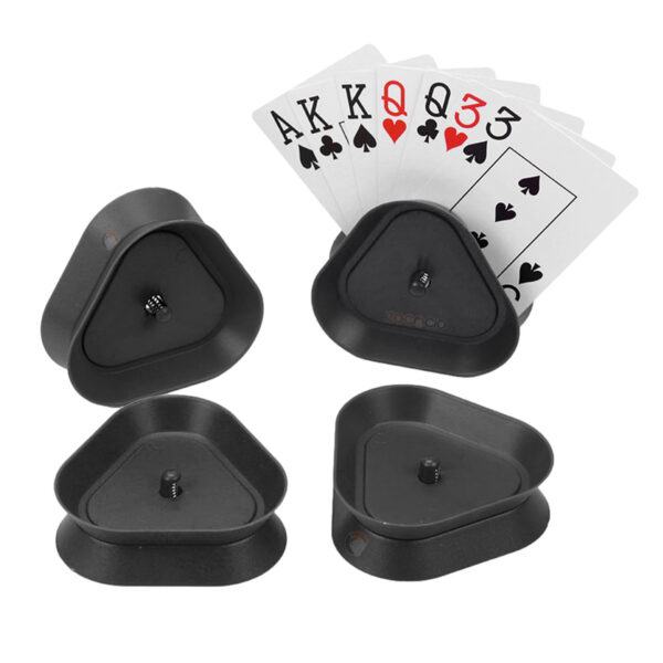 Set x4 Sujetador De Cartas Soporte De Juego Manos Libres - Imagen 1