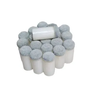 Set x100 puntas de taco de billar de 11mm, color gris, para juego profesional.