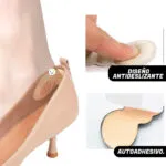 Plantillas protectoras para tacones: diseño antideslizante y autoadhesivo para mayor comodidad.