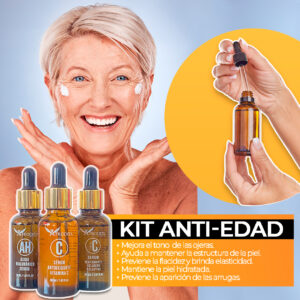 Kit Antiedad Afrodita X3 (Acido Hialuronico+Aceite De Colageno+Vitamina C) - Imagen 1