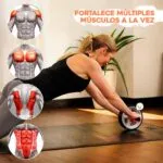 Rueda abdominal fortalece brazos, espalda y abdomen. ¡Entrenamiento completo!