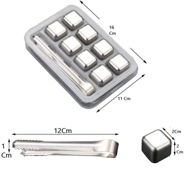 Set x8 Cubos De Hielo Reutilizable Mantiene el Frío - Imagen 13