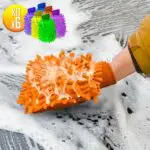 Set X6 Guantes Microfibra Para Lavar Y Secar Carro Moto Sacudidor - Imagen 1