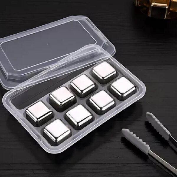 Set x8 Cubos De Hielo Reutilizable Mantiene el Frío - Imagen 3
