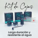 Combo de 2Kit De Betun + Sello Para Cejas 3 En 1 Fit We Negro Y Gris (DATOS MAL) - Imagen 1