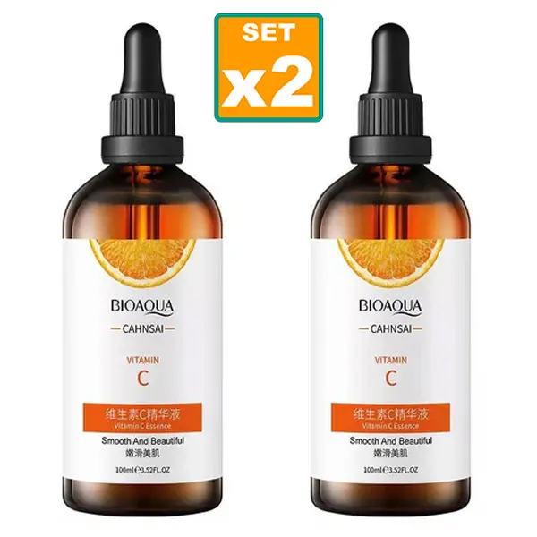 Set X2 Serum De Vitamina C Bioaqua 100ml