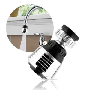 Set x2 Ahorrador de Agua para Grifo: Boquilla giratoria 360° con 3 modos de chorro.