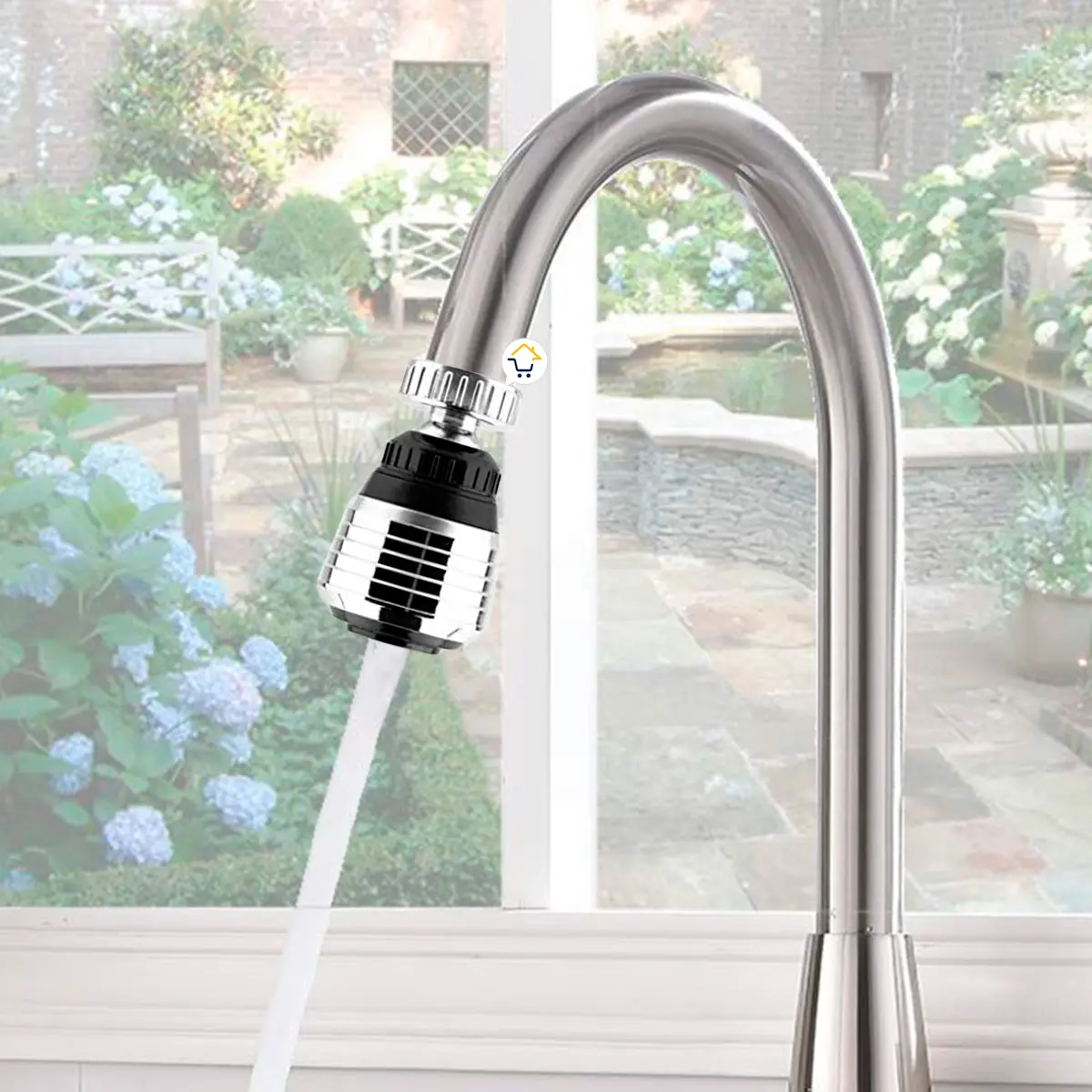Set x2 Ahorrador de agua para grifo regulador con chorro difusor ajustable, ideal para cocinas y baños.