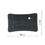 Almohada lumbar inflable portátil para viajar, 58 x 36 cm.