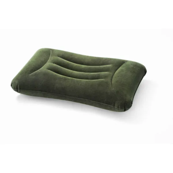 Almohada lumbar inflable portátil de viaje, diseño ergonómico para soporte.