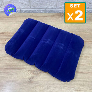 Set x2 Almohada Portátil Multiusos Cojín Inflable Viajera - Imagen 7