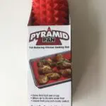 Base de silicona Piramyd Pan para hornear alimentos crujientes en horno y microondas.