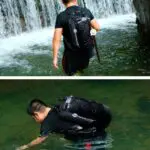 Bolso impermeable 25L Ocean Pack para deportes acuáticos y pesca.