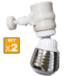 Set X2 Cabezal Ahorrador De Agua Ajustable Para Grifo - Imagen 5