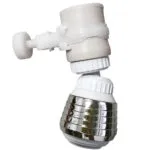 Cabezal rociador ajustable para grifo con 3 modos de salida de agua, plateado y blanco