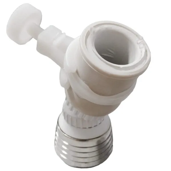 Cabezal ahorrador de agua ajustable para grifo, giratorio 360°, extensor de chorro cromado.