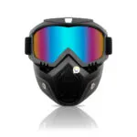 Careta de protección para airsoft, paintball y motocross con máscara y gafas de alta visibilidad.
