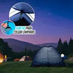 Carpa de camping para 4 personas con gancho para lámpara, ideal para exteriores.