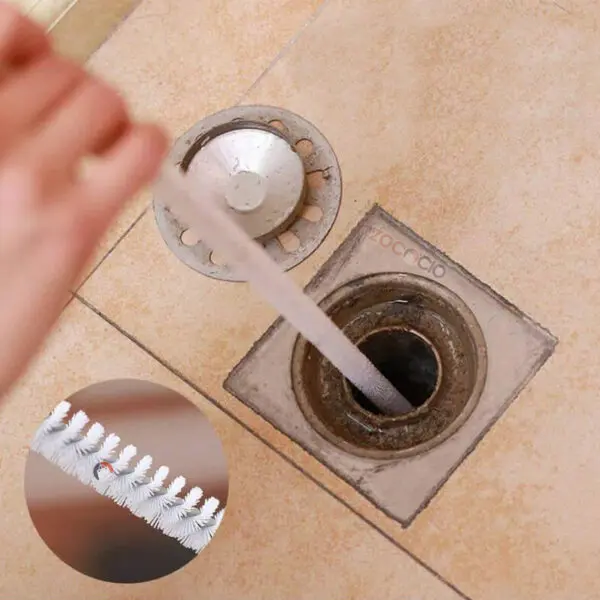 Cepillo flexible destapa cañerías de 45cm limpia eficazmente tuberías y drenajes obstruidos.