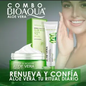 Combo Aloe Vera Bioaqua X3 (Jabón + Contorno + Crema) - Imagen 1