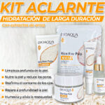 Combo De Arroz x5 Bioaqua Original (jabón+contorno+serum+crema+mascarilla) - Imagen 1