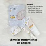 Combo De Arroz Bioaqua X4 (Mascarilla+Jabón+Exfoliante+Contorno) - Imagen 1