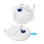 Dispensador de agua plegable 3L para camping, contenedor portátil con medidas.