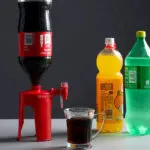 Dispensador de gaseosa con grifo, ideal para fiestas y banquetes.