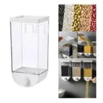 Dispensador de cereales de pared 1000ml, granos, frijoles, arroz, diseño transparente