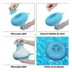 Set x2 Dispensador De Cloro Piscina Flotante Portable - Imagen 5