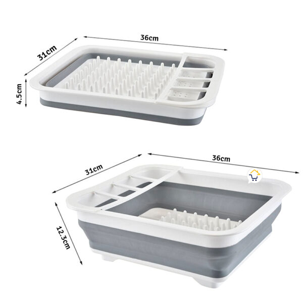 Escurridor De Platos Plegable Locero Multifuncional - Imagen 6