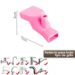 Extensor de grifo rosa de silicona, 7cm, perfecto para todo tipo de grifos.