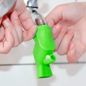 Set x4 extensor de grifo de silicona portátil para niños, alarga el grifo para fácil acceso.