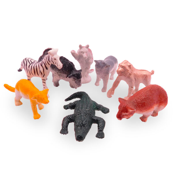 Set X8 Figuras Animales Salvajes Juguete Colección Didáctico Niños - Imagen 4