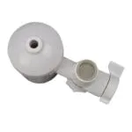 Filtro purificador de agua cerámica bio-energético con malla fina y base blanca, elimina bacterias.