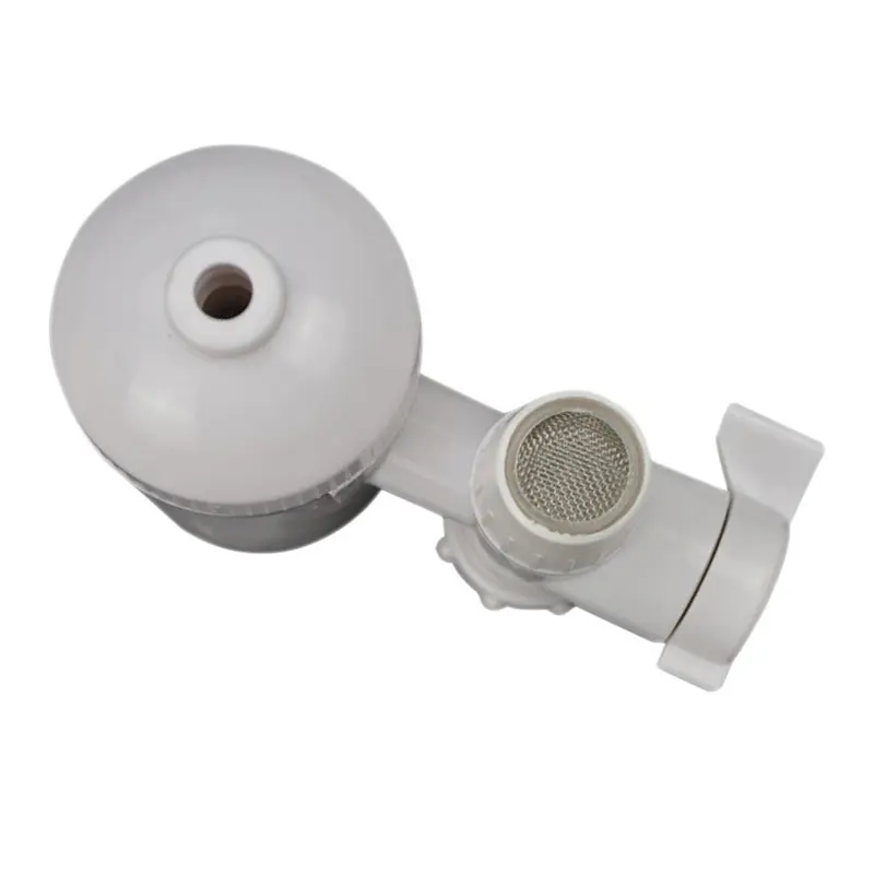 Filtro purificador de agua cerámica bio-energético con malla fina y base blanca, elimina bacterias.