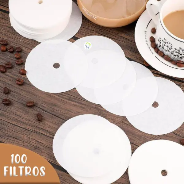 Set X100 Filtro Para Cafetera De Papel Natural Desechable