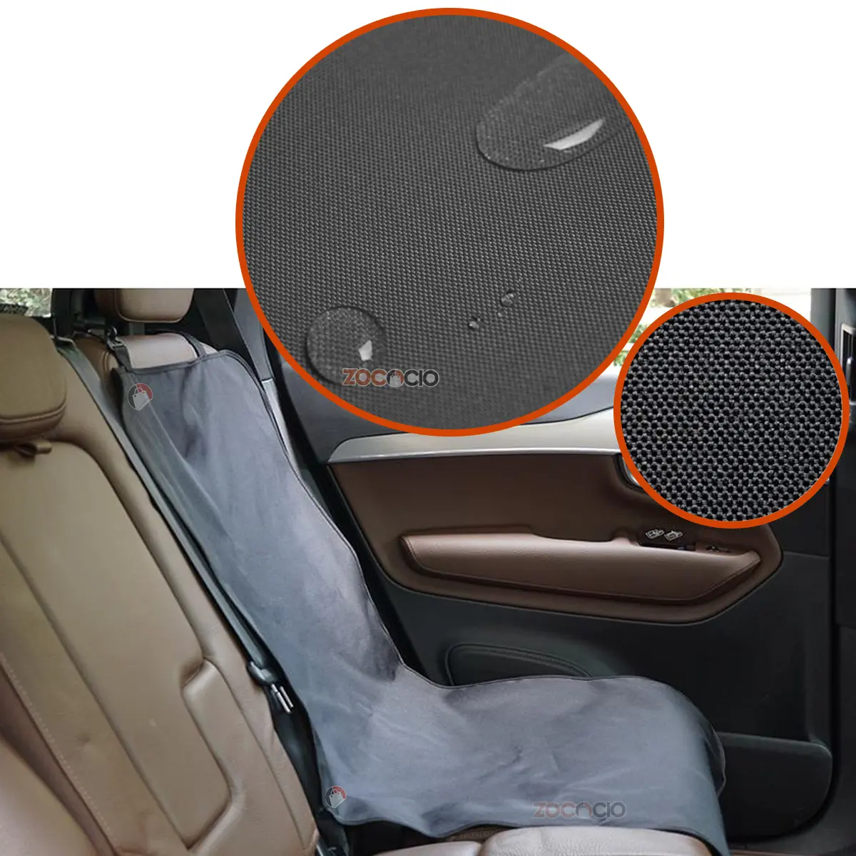 Funda forro De Asiento Individual De Coche Para Mascotas - Imagen 4
