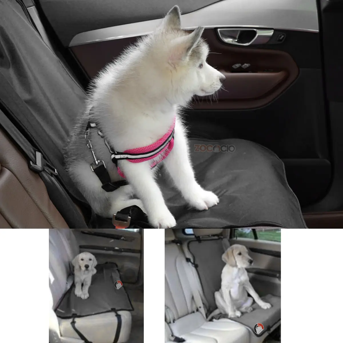 Funda forro De Asiento Individual De Coche Para Mascotas - Imagen 1